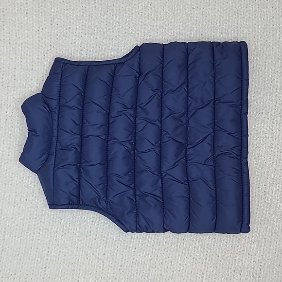 Old Navy Kids Full Zip Quilted Puffer Vest Jacket in Blue/Gray - Picture 14 of 17